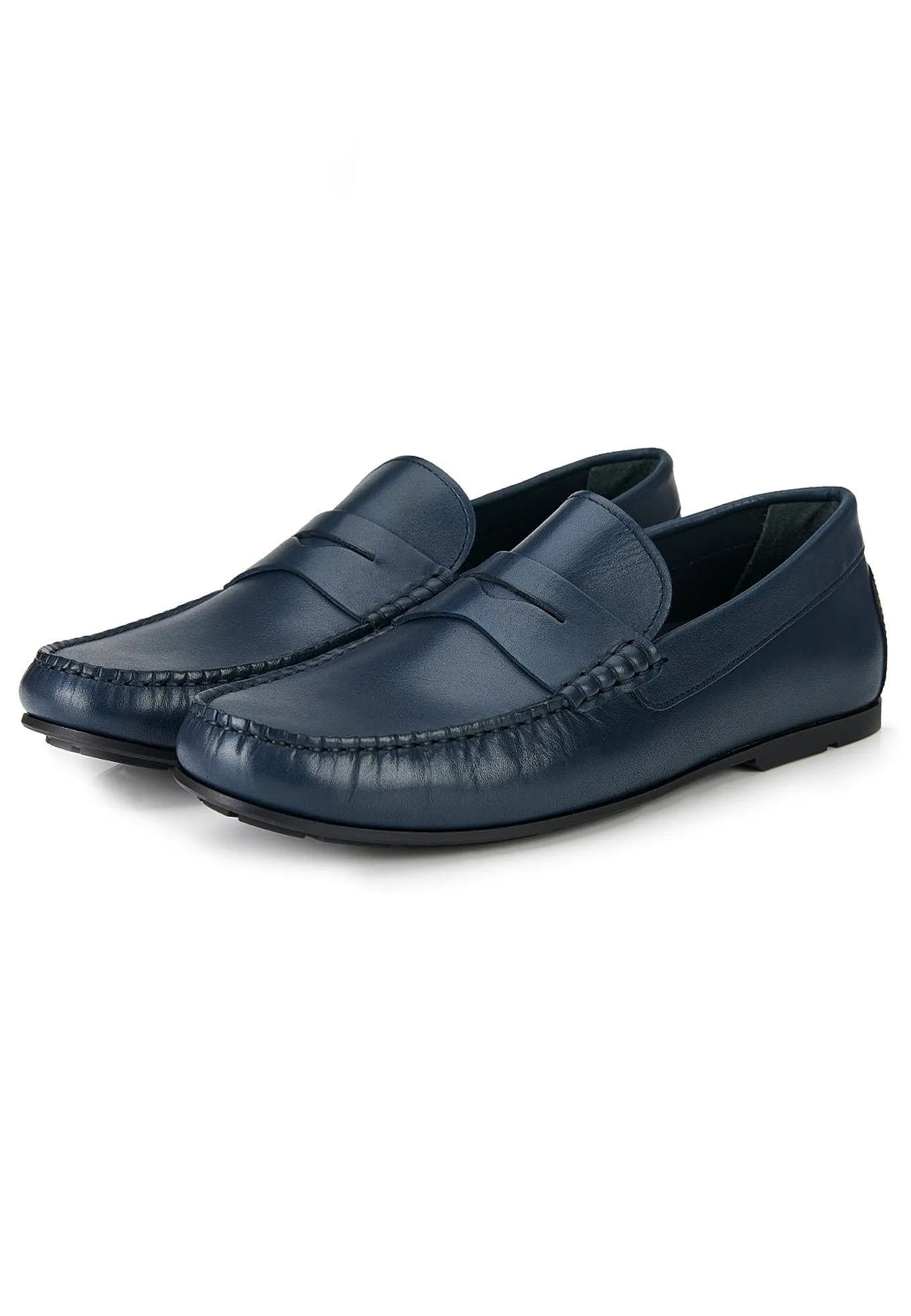 Timeless entire sole leather driving shoes